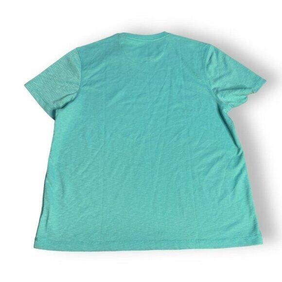 Tasso Elba Island Men's XXL Teal Short Sleeve T-shirt 100% Polyester  New - Picture 4 of 4